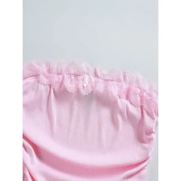 Shop Milumia Women's Stylish Rib Knit Bandeau Tops