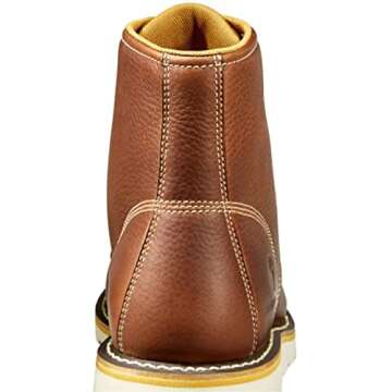 Carhartt mens 6 Inch Waterproof Wedge Steel Toe Work Boot, Tan, 9.5 Wide US