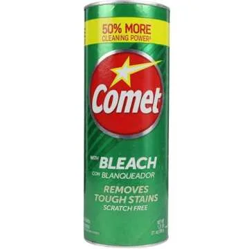 Mighty Sponge + Two-21 Oz Comet Powder Cleanser with Bleach, for Scratch Free Cleaning of Sinks and ...