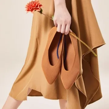 Frank Mully Women's Comfortable Knit Pointed Toe Flats