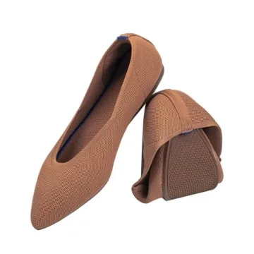 Frank Mully Women's Comfortable Knit Pointed Toe Flats