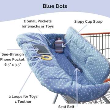 Suessie 2-in-1 Shopping Cart & High Chair Cover for Babies