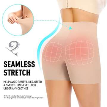 Seamless Shaping Boyshorts for Women Tummy Control