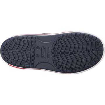 Crocs Kids' Crocband II Sandals, Navy/White, 4 Toddler