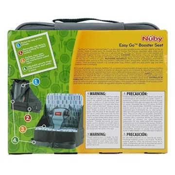 Nuby Easy Go Portable Booster Seat for Toddlers - Gray