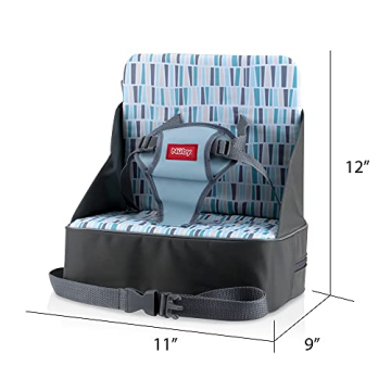 Nuby Easy Go Portable Booster Seat for Toddlers - Gray