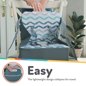 Nuby Easy Go Portable Booster Seat for Toddlers - Gray