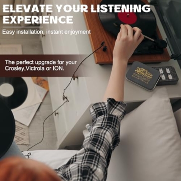 JoTownCand 5PCS Upgrade Ruby Record Player Needle Kit