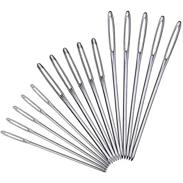 YKLbpd Large Eye Blunt Needles Set - 15 Stainless Steel Needles