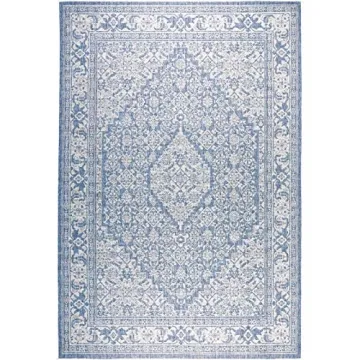 Nicole Miller Indoor/Outdoor Medallion Area Rug - Stylish & Durable