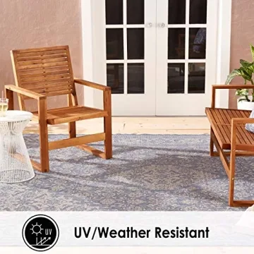 Nicole Miller Indoor/Outdoor Medallion Area Rug - Stylish & Durable