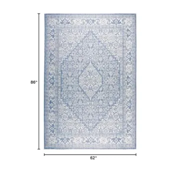 Nicole Miller Indoor/Outdoor Medallion Area Rug - Stylish & Durable
