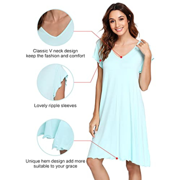 WiWi Women's Soft Nightgown in Stunning Colors