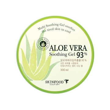 Skinfood Aloe Vera Soothing Gel 93%, Non-Sticky Hydrating Gel for Skin Relief, 10.14 fl oz