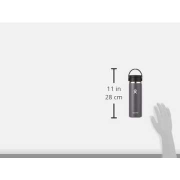 Hydro Flask 20 Oz Wide Flex Sip Lid Stone With Dishwasher Safe,Double-wall - Aluminum
