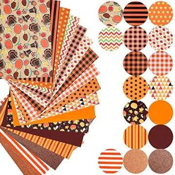 17 Sheets Fall Colorful HTV for DIY Baby Showers and Gifts