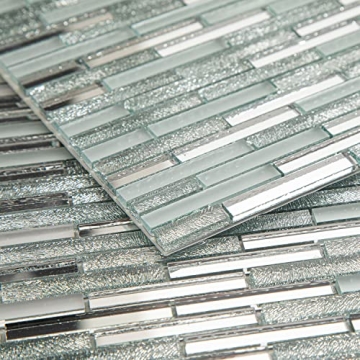 Lovdeco Peel and Stick Glass Mirror Tiles for Decor