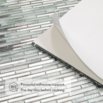 Lovdeco Peel and Stick Glass Mirror Tiles for Decor