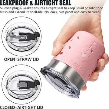 Tiblue Kids Stainless Steel Cups - Eco-Friendly & Safe