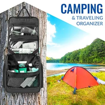 Hanging Travel Toiletry Bag - Compact, Durable & Versatile