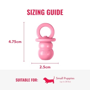 KONG Puppy Binkie - Durable Pacifier Dog Toy for Puppies