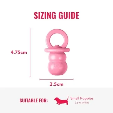 KONG Puppy Binkie - Durable Pacifier Dog Toy for Puppies