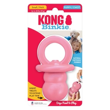 KONG Puppy Binkie - Durable Pacifier Dog Toy for Puppies