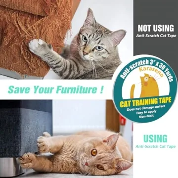 Karaseno Cat Scratch Tape - Protect Your Furniture Today!