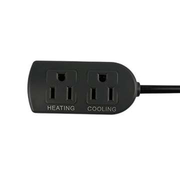 Inkbird Temperature Controller ITC308 Reptile Freezer Thermostat Aquarium Heater Cooler 110V 1100W Pre Wired Dual Stage Digital Outlet Probe Heating Cooling Plug Homebrewing Refrigerator Greenhouse