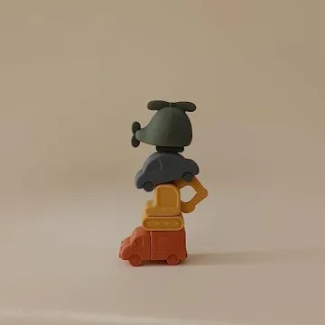 Mushie Bath Set for Toddlers | Safe & Fun Silicone Toys