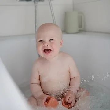 Mushie Bath Set for Toddlers | Safe & Fun Silicone Toys