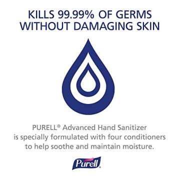 PURELL Advanced Hand Sanitizer Refreshing Gel for Workplaces, Clean Scent, 1 Fl Oz Travel Size Flip-Cap Bottle with Jelly Wrap Carrier and Display Bowl (Pack of 25) – 3900-25-BWL