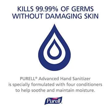 PURELL Advanced Hand Sanitizer Refreshing Gel for Workplaces, Clean Scent, 1 Fl Oz Travel Size Flip-Cap Bottle with Jelly Wrap Carrier and Display Bowl (Pack of 25) – 3900-25-BWL