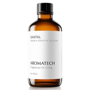 AromaTech Santal Aroma Essential Oil Blend: Luxury Hotel Inspired Aromatherapy with Amber, Vanilla, ...