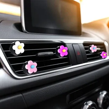 Cute Flower Car Vent Clips - Colorful Air Fresheners