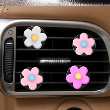 Cute Flower Car Vent Clips - Colorful Air Fresheners