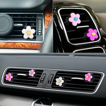 Cute Flower Car Vent Clips - Colorful Air Fresheners