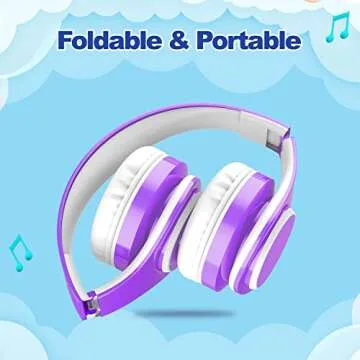 Durable Kids Bluetooth Headphones 85dB Safety Volume Limit