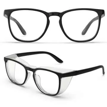MEIGIX Safety Glasses - Stylish Anti Fog and Anti Blue Light Protection with Side Shields