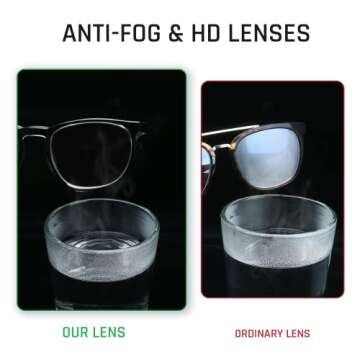 MEIGIX Stylish Anti Fog Safety Glasses for Men Women