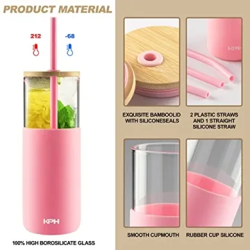 Klickpick Home Glass Tumblers Eco-Friendly and Stylish Drinkware