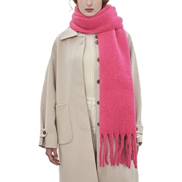 Stylish & Cozy OUNIYA Large Chunky Scarf | Winter Essential