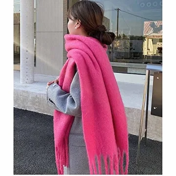 OUNIYA Large Chunky Scarf Oversized Relaxed Winter Wear
