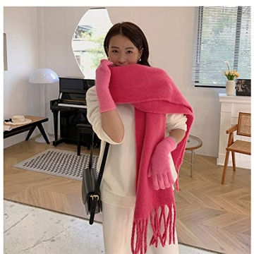 OUNIYA Large Chunky Scarf Oversized Relaxed Winter Wear