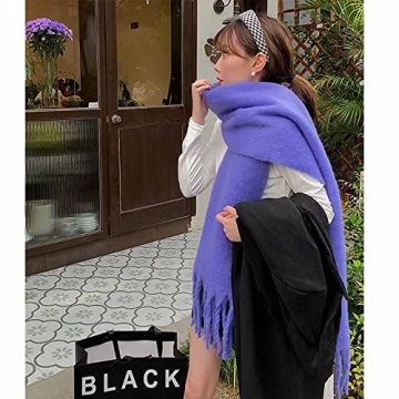 OUNIYA Large Chunky Scarf Oversized Relaxed Winter Wear