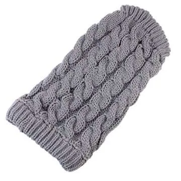 Pet Dog Turtleneck Knitting Sweater Coat Winter Warmer Thickening Pullover Knitwear Crochet Coat Clothes for Small Medium Large Dog Puppy Cat (S, Grey)