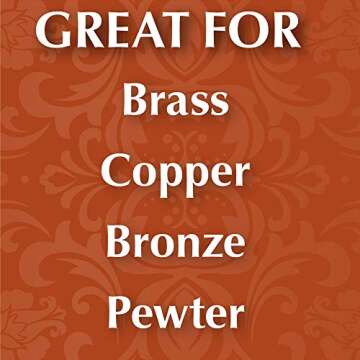 Wright's Brass and Copper Polish and Cleaner - 8 Ounce - Gently Cleans and Removes Tarnish Without Scratching