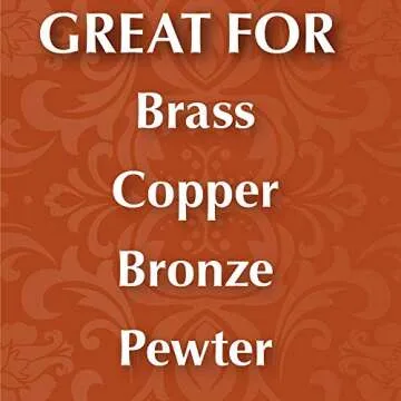 Wright's Brass and Copper Polish and Cleaner - 8 Ounce - Gently Cleans and Removes Tarnish Without Scratching