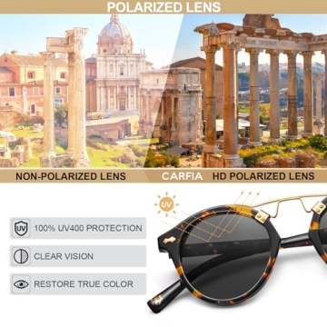 Stylish CARFIA Polarized Sunglasses for Women