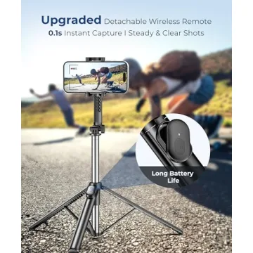Fuloview Selfie Stick Tripod with Remote Control